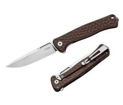 Lionsteel Emmet EM01A ES Stone Washed Blade MagnaCut Aluminium Hammertone Çakı
