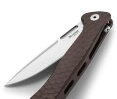 Lionsteel Emmet EM01A ES Stone Washed Blade MagnaCut Aluminium Hammertone Çakı