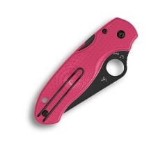 Spyderco Para 3 Pink Lightweight Black Blade PlainEdge Çakı