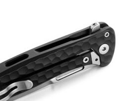Lionsteel Emmet EM01A BS Stonewashed MagnaCut Black Aluminium Hammertone Çakı