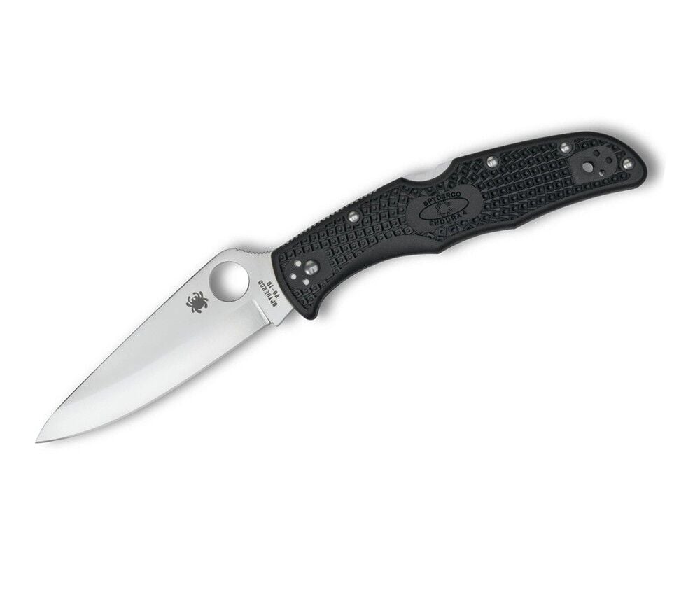 Spyderco Endura 4 Black Lightweight PlainEdge Çakı