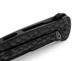 Lionsteel Emmet EM01A BB Old Black MagnaCut Black Aluminium Hammertone Çakı