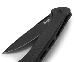 Lionsteel Emmet EM01A BB Old Black MagnaCut Black Aluminium Hammertone Çakı