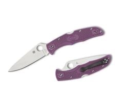 Spyderco Endura 4 Purple Lightweight Flat Ground PlainEdge Çakı