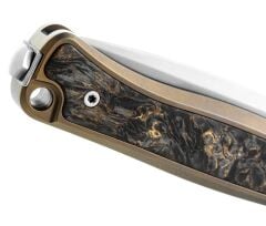 Lionsteel Emmet EM01 BR Stonewashed MagnaCut Bronze Titanium Gold Carbon Fiber Çakı