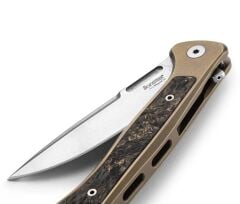 Lionsteel Emmet EM01 BR Stonewashed MagnaCut Bronze Titanium Gold Carbon Fiber Çakı