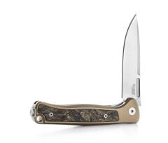 Lionsteel Emmet EM01 BR Stonewashed MagnaCut Bronze Titanium Gold Carbon Fiber Çakı