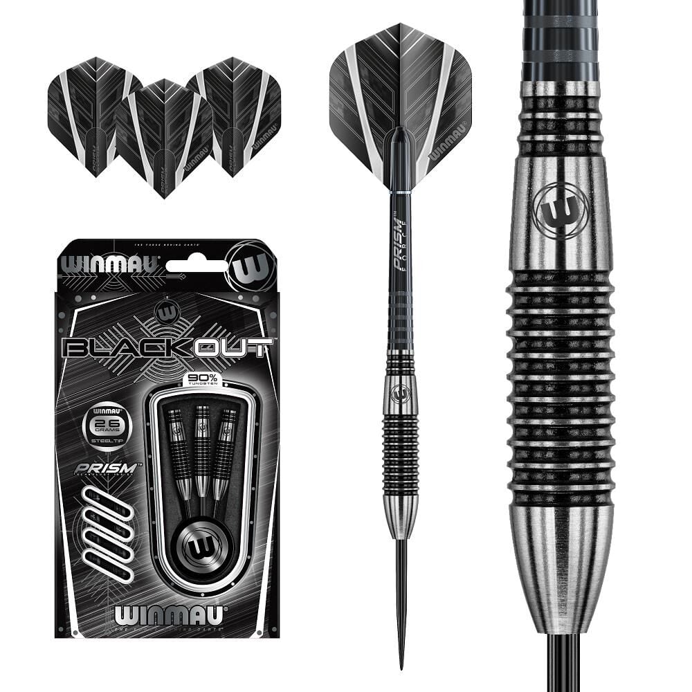Winmau BlackOut %90 Tungsten Çelik Uçlu Dart Oku