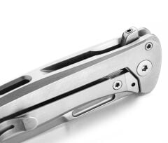 Lionsteel Emmet EM01 FL Stonewashed MagnaCut Grey Titanium Çakı