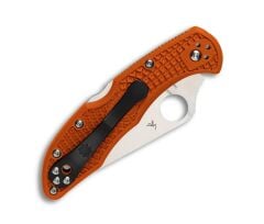 Spyderco Delica 4 Orange Lightweight Flat Ground PlainEdge Çakı
