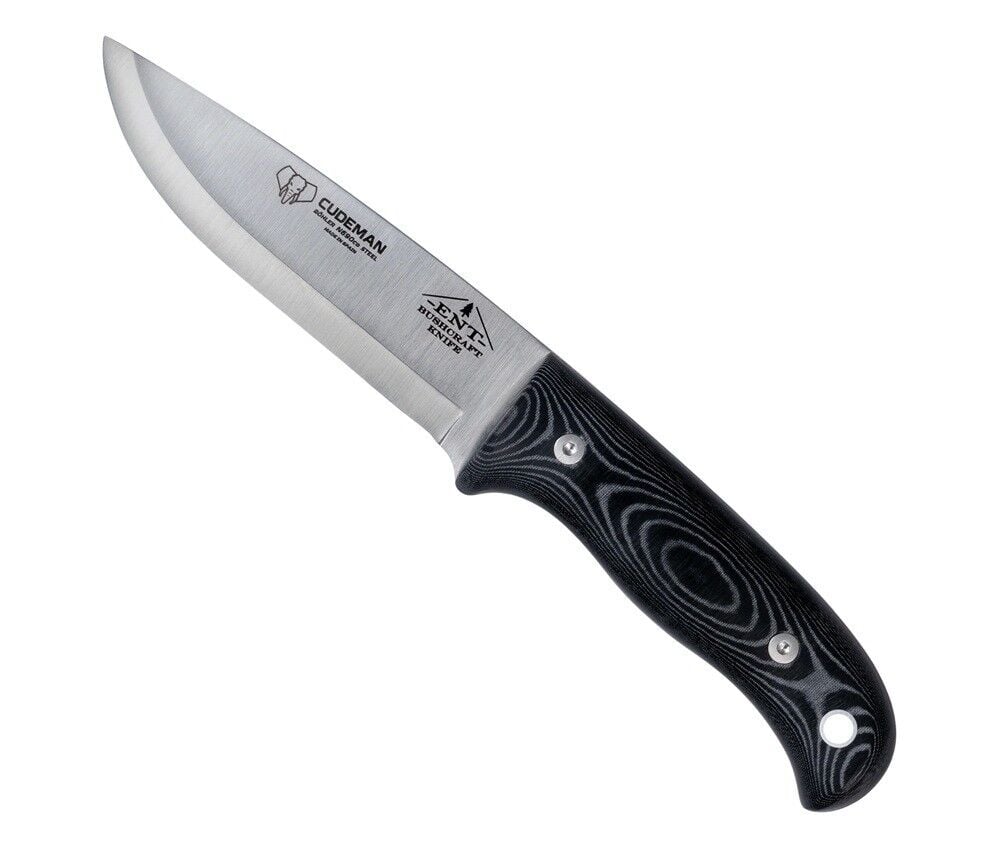 Cudeman 158-MC ENT Bushcraft Black Micarta Saplı Hayatta Kalma Kitli Deri Kılıflı Bıçak