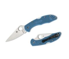 Spyderco Delica 4 Blue Lightweight Flat Ground PlainEdge Çakı