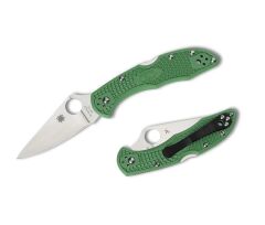 Spyderco Delica 4 Green Lightweight Flat Ground PlainEdge Çakı