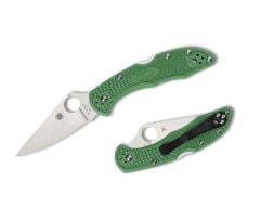 Spyderco Delica 4 Green Lightweight Flat Ground PlainEdge Çakı