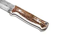 Bora 511 DMS Survivor Damascus Geyik Boynuzu Saplı Bıçak