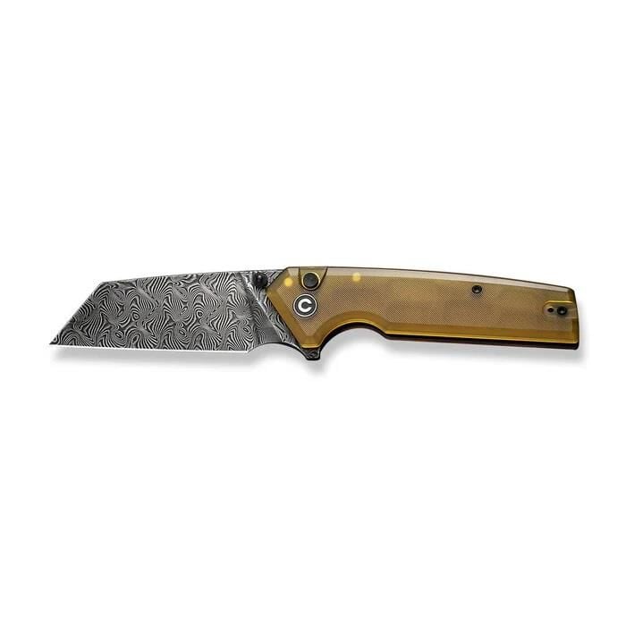 Civivi Amirite 4 Reverse Tanto Ultem Amber Damascus Çakı