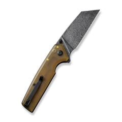 Civivi Amirite 4 Reverse Tanto Ultem Amber Damascus Çakı