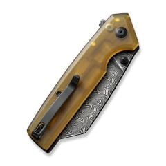 Civivi Amirite 4 Reverse Tanto Ultem Amber Damascus Çakı