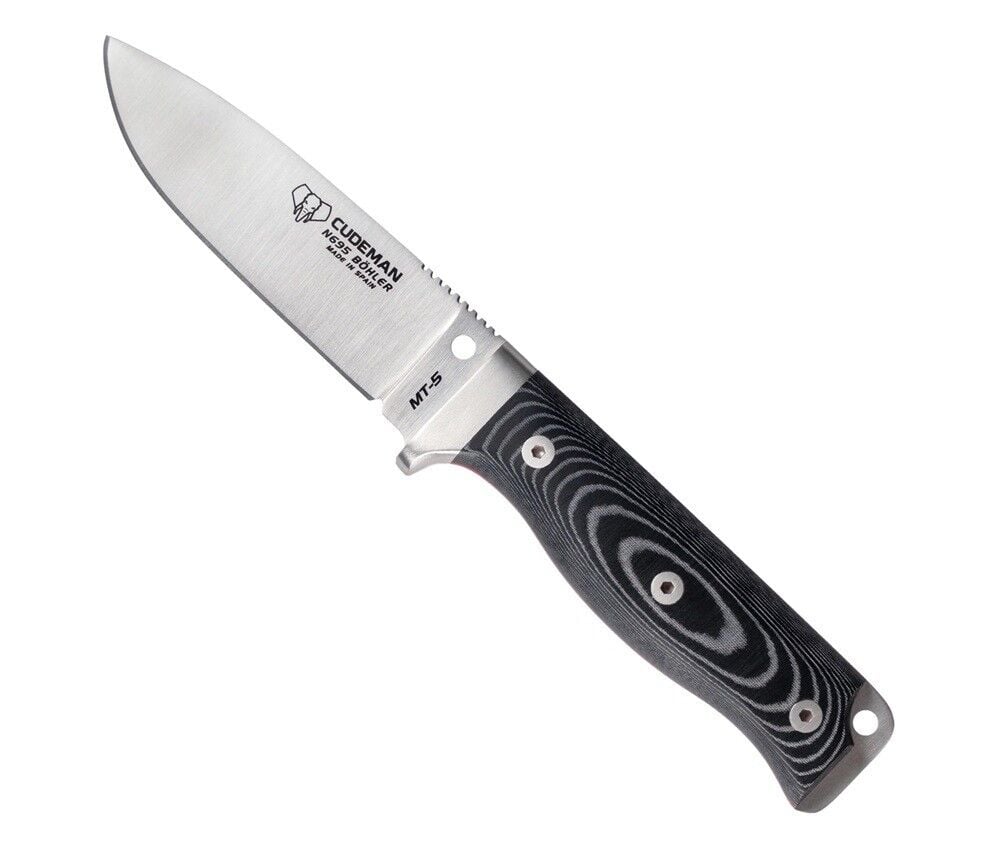 Cudeman 120-M MT-5 Black Micarta Saplı Deri Kılıflı Bıçak