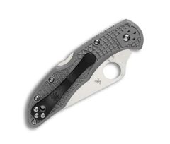 Spyderco Delica 4 Gray Lightweight Flat Ground PlainEdge Çakı