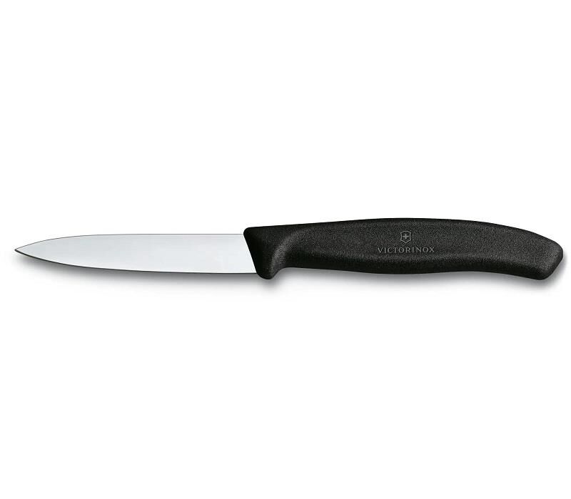 Victorinox Swiss Classic 8cm Soyma Bıçağı Siyah