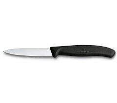 Victorinox Swiss Classic 8cm Soyma Bıçağı Siyah
