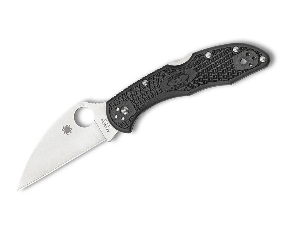 Spyderco Delica 4 Black Lightweight WHARNCLIFFE PlainEdge Çakı
