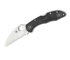 Spyderco Delica 4 Black Lightweight WHARNCLIFFE PlainEdge Çakı
