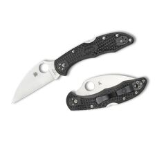 Spyderco Delica 4 Black Lightweight WHARNCLIFFE PlainEdge Çakı