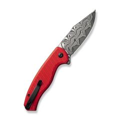 Civivi Stormhowl Aluminum Milled Red Damascus Çakı