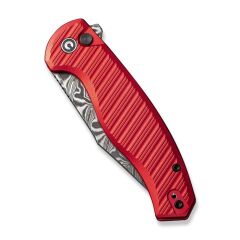 Civivi Stormhowl Aluminum Milled Red Damascus Çakı