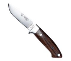 Cudeman 254-G Akeley Walnut Ceviz Ağacı Saplı Deri Kılıflı Bıçak