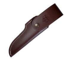 Cudeman 254-G Akeley Walnut Ceviz Ağacı Saplı Deri Kılıflı Bıçak