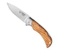 Cudeman 323-LF Galatea 2 Zeytin Ağacı Saplı Deri Kılıflı Çakı