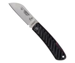Cudeman 386-CF La Marinera Carbon Fiber Saplı Deri Kılıflı Çakı