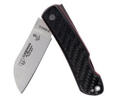 Cudeman 386-CF La Marinera Carbon Fiber Saplı Deri Kılıflı Çakı