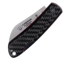 Cudeman 386-CF La Marinera Carbon Fiber Saplı Deri Kılıflı Çakı