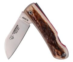 Cudeman 386-CVF La Marinera Deer Antler Geyik Boynuzu Saplı Deri Kılıflı Çakı
