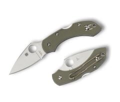 Spyderco Dragonfly Foliage Green G-10 PlainEdge Çakı