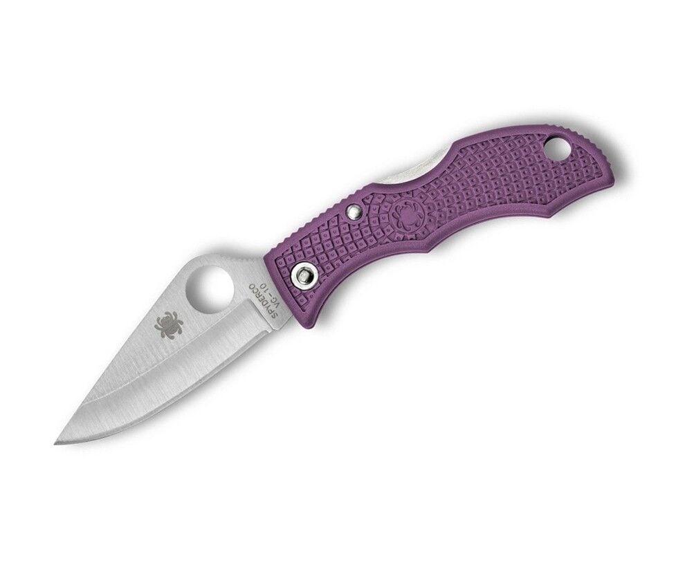 Spyderco Ladybug 3 Purple PlainEdge Çakı