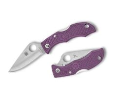 Spyderco Ladybug 3 Purple PlainEdge Çakı