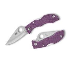 Spyderco Ladybug 3 Purple PlainEdge Çakı