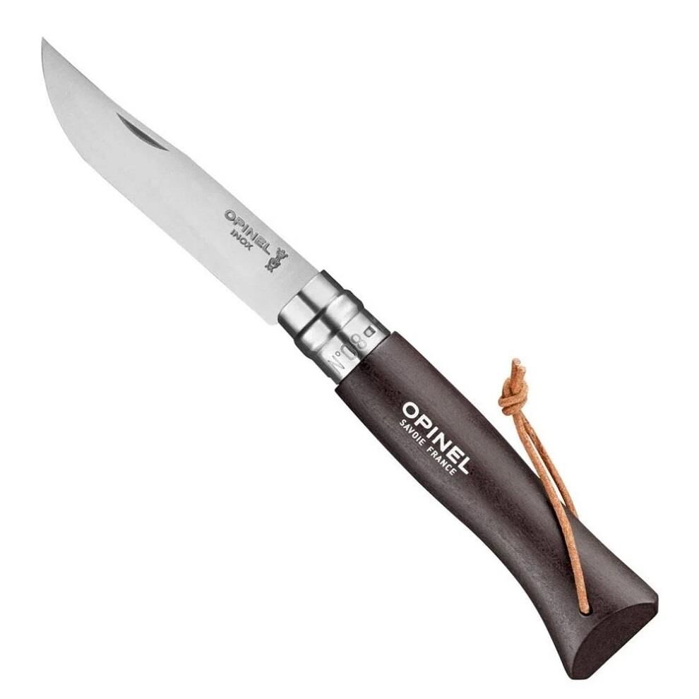 Opinel Inox No 8 Çakı - Koyu Kahverengi