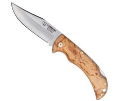 Cudeman 326-DF Artemisa Curly Birch Huş Ağacı Saplı Deri Kılıflı Çakı