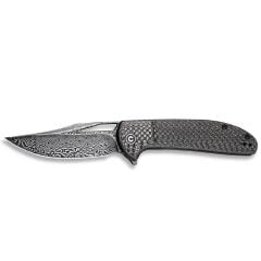 Civivi Ortis Damascus Carbon Çakı
