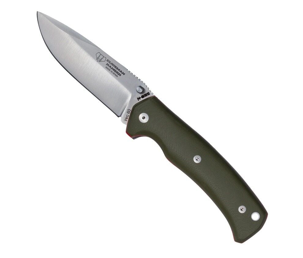 Cudeman 327-GVF Ranger Green G10 Saplı Deri Kılıflı Çakı