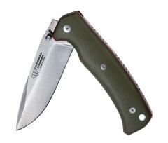 Cudeman 327-GVF Ranger Green G10 Saplı Deri Kılıflı Çakı