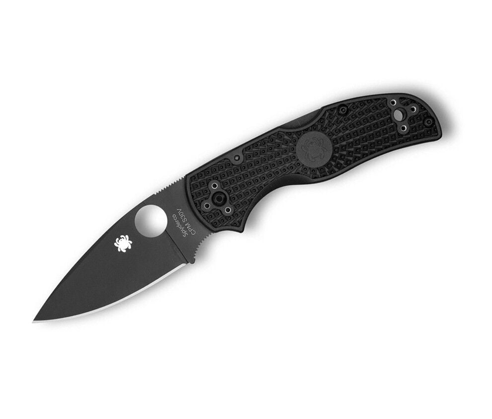 Spyderco Native 5 Black Lightweight Black Blade PlainEdge Çakı