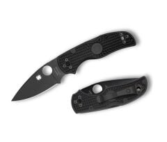 Spyderco Native 5 Black Lightweight Black Blade PlainEdge Çakı