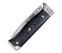 Cudeman 328-MF MT-6 Black Micarta Saplı Deri Kılıflı Çakı